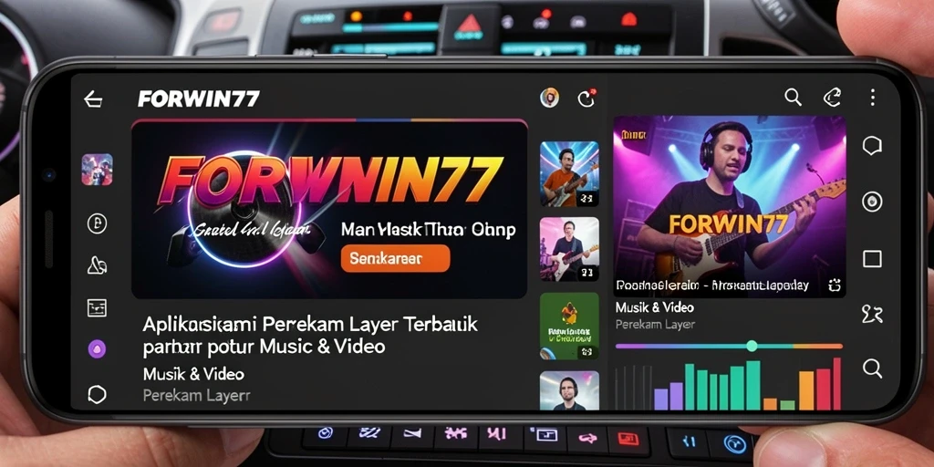 Tampilan antarmuka FORWIN77 saat merekam layar dengan jelas.