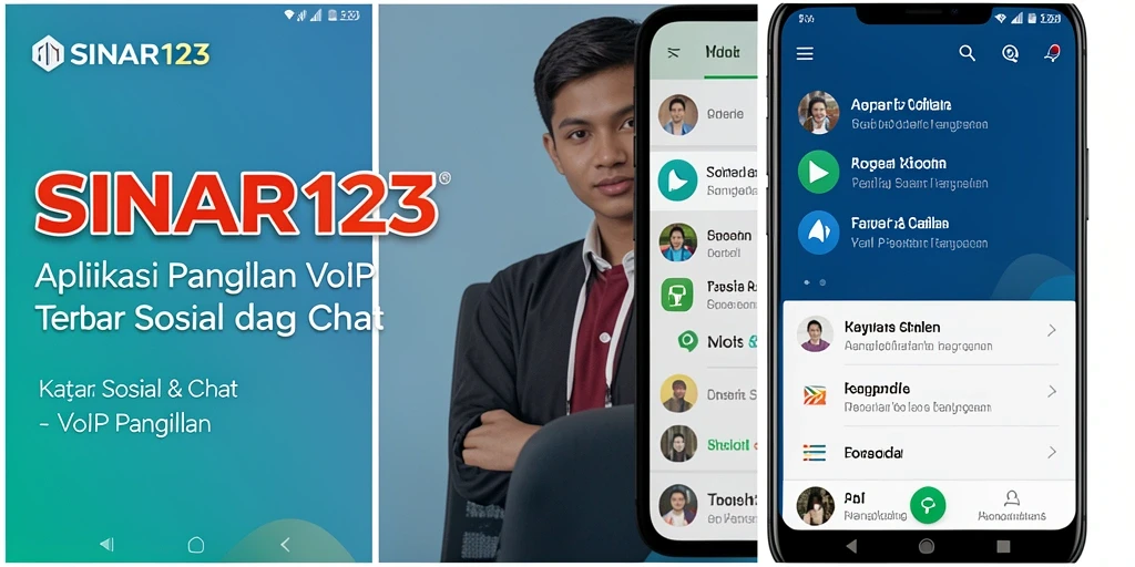 Tampilan antarmuka fitur VoIP Panggilan di SINAR123.