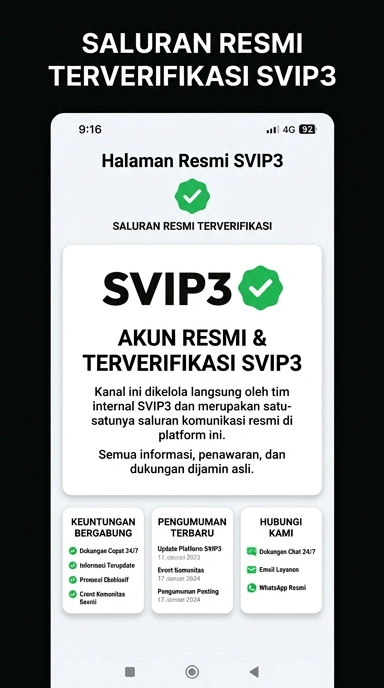 Kanal Resmi svip3 untuk Pengguna Android Indonesia